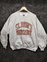 Vintage Russell Athletic St. Johns Univerisity Sweatshirt Pro Cotton Adu... - $69.74