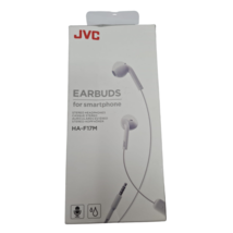 Original JVC Wired Earbud Microphone & Remote HA-F17M Handsfree Stereo White - $9.45