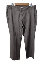J.Jill Women Plus Sz 16 Brown High Rise Linen Blend Stretch Pants Minima... - $28.99