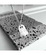 Cute Ghost Necklace,Halloween Necklace,Ghost Necklace - £17.42 GBP