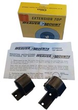 Vtg Weaver Top Mount Extension 1 Scope Rings Matte Black Steel High Ring - $22.74