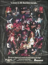 1993 Ibanez Axe Attack Concert ad Joe Satriani Paul Gilbert Shawn Lane Reb Beach - £3.32 GBP