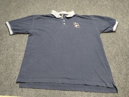 Vintage Warner Bros Taz Devil Golf Polo Shirt 90s Y2K Adult Large Blue - $27.77