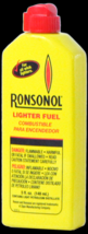 RONSONOL Lighter Fluid Fuel 5 oz + 6 RONSON FLINTS by zippo wick lighters 99061 - $25.95