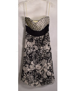 White House Black Market Womens Strapless Dress Black White 0 - £38.92 GBP