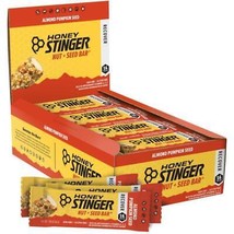 Honey Stinger Nut + Seed Bar 12 Pack [Almond &amp; Pumpkin Seed] Protein 1.98oz - £27.13 GBP