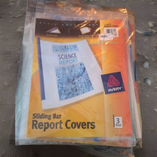 Avery Dennison Avery Sliding Report Cover 47314, 3 Ea - $5.94