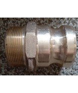 Dixon 200-F-BR Brass Boss-Lock Type F Cam and Groove Hose Fitting, 2&quot; Pl... - $33.95 CAD