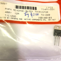 TIC126d PNP Reverse BLOCK THYRISTOR 400V 12AMP NIP TIS TO-220 - $4.35