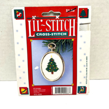 Vintage NOS Lil Stitch Cross Stitch Kit Christmas Tree Ornament with Frame - £8.34 GBP