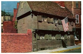 Lot 3 Paul Revere House Oldest House in Boston Massachusetts MA Postcard - £8.90 GBP