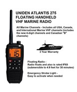 UNIDEN ATLANTIS 275 FLOATING HANDHELD VHF MARINE RADIO With All Marine C... - $2,532.06 MXN