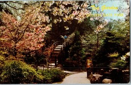 Japanese Tea Garden Golden Gate Park San Francisco California Postcard 1958 - £5.81 GBP