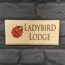 Personalised Ladybird House Name Sign, Garden Shed Plaque Lodge Cottage ... - £9.05 GBP