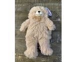 Fuzzy Friends Plush Teddy Bear With Bow, Beige— —NEW— - $18.69