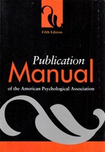 American Psychological Association Publication Manual 5th Edition - £2.69 GBP