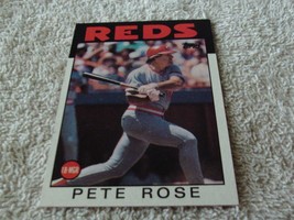 1986 Topps # 1 Pete Rose Reds Nm / Mint Or Better !! - £19.91 GBP