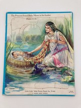 Little Folks Bible Picture Puzzle Vintage Providence Lithograph Baby Mos... - $8.99