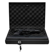 Electronic Handgun Pistol Case Safe Box Home Office Gun Lock With Back-U... - £51.95 GBP