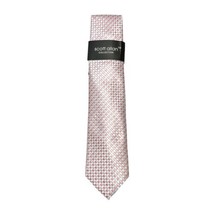 Scott Allan Collection Mens Pink White Check Necktie New - $9.89