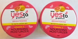 2X Yes To Grapefruit Brightening Vitamin C Nourishing Moisturizer 1.7 Fl... - £13.59 GBP