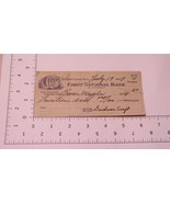 Vintage First National Bank Check July 19 1949 - £3.77 GBP