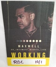 MAXWELL - 50 NIGHTS ORIGINAL CONCERT TOUR CLOTH BACKSTAGE PASS ***LAST O... - £7.58 GBP