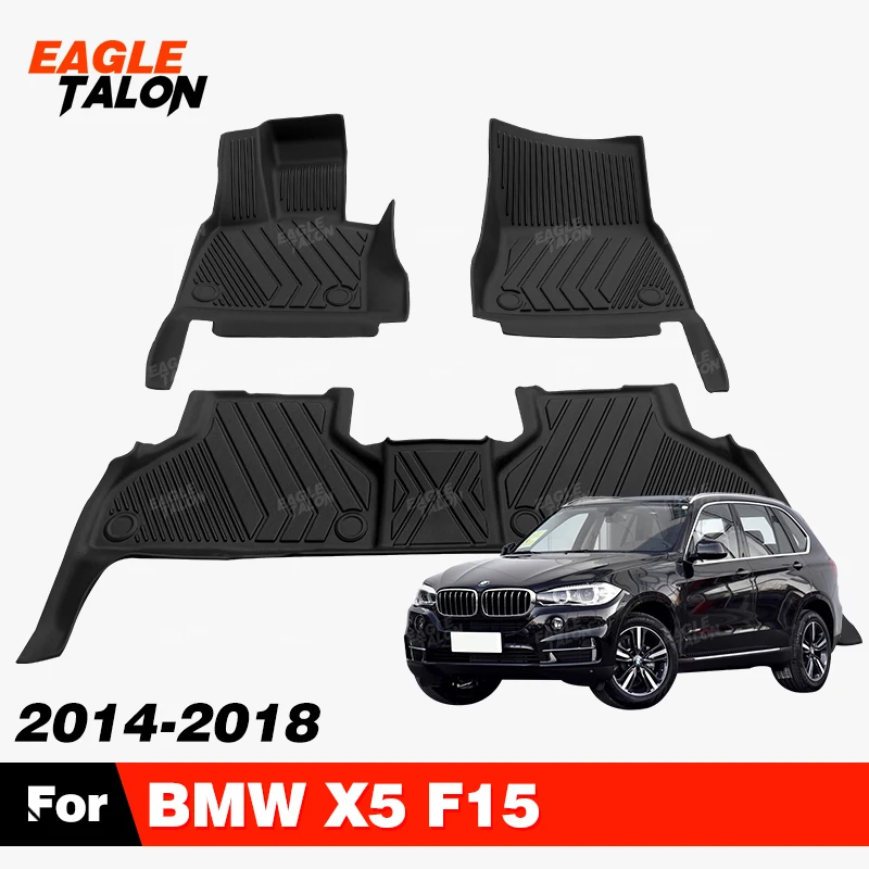 Custom tpe car floor mat for bmw x5 f15 2014 2018 17 16 15 full set thumb200