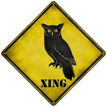 Owl Xing Novelty Mini Metal Crossing Sign - £13.30 GBP