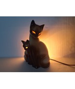 Vintage Mid Century Kron Ceramic Siamese Cats Lamp Excellent Condition W... - $2,484.16 MXN