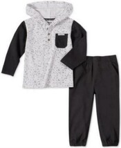 Calvin Klein Jeans Boys Colorblocked Hoodie and Joggers Set - $420.34 MXN