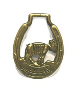 Brass Clovelly Donkey Horse Ornement Medallion Harness Saddle Decoration... - £19.43 GBP