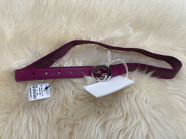 NWT 100% AUTH Gucci Junior Elastic Band Belt Interlocking GG Buckle - £139.64 GBP