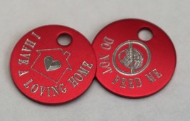 19mm CAT TAG DO NOT FEED ME I HAVE A LOVING HOME -PACK OF THREE, CAN MIX... - $20.00