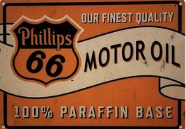 Phillips 66 Retro Vintage Gas Gasoline Oil Tin Sign 8x12 inches Station Yui - $34.84 CAD