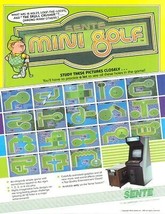 Mini Golf Arcade FLYER Original 1985 UNUSED Retro Vintage Video Game Artwork - £17.92 GBP