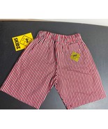 SKIDZ Skater Hip Hop 80s 90s Red Blk Strip New Drawstring Pants Youth Me... - $34.65