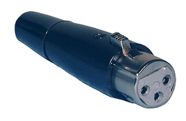 PHILMORE 44-612 3 PIN XLR FEMALE BLACK CONNECTOR - $137.62 MXN