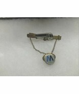 Rare MTA Mass Transit New York City NYC  Metal Tie Clip BUS transportation - $659.33 MXN