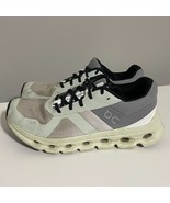 On Running Shoes Womens 8.5 Cloudrunner Gray Green Road Marathon Workout Sneaker - £36.39 GBP