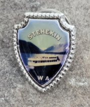 STEHEKIN Washington Ferry Coat of Arms Shield Enamel Travel Souvenir Lap... - £9.42 GBP