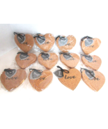 Kate Aspen 12 Pkgs of Heart Shape Cork Beverage Coasters &quot;Love&quot; New 48 p... - £15.53 GBP
