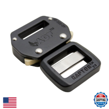 ADF Raptor Aluminum Quick Release 1" Buckle, Tactical, Military, Black A... - $35.12
