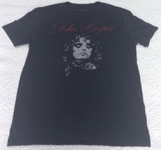 John Varvatos Black Alice Cooper Raw Edge 100% Cotton Graphic Tee Shirt ... - $42.98