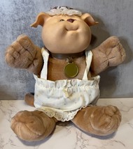 VTG 1983 Cabbage Patch Kids 14&quot; Light Brown Puppy Koosas Doll Stuffed Plush - £11.20 GBP