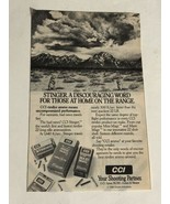 Vintage 1986 CCI Stinger Print Ad pa4 - £4.43 GBP