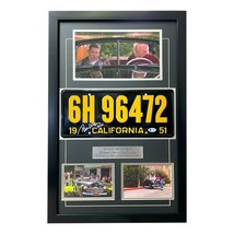 Back to the Future Signed Biff Tom F. Wilson Movie Car License Plate Framed BAS - £406.05 GBP