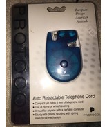PROTOCOL 8&#39; Auto Retractable Telephone Phone/Modem Line Cord~purple~New ... - $301.58 MXN