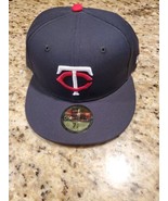 Men&#39;s New Era Navy Minnesota Twins White Logo 59FIFTY Fitted Hat - €28,56 EUR