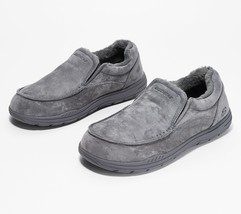 Skechers Faux Fur Men&#39;s Slippers in Charcoal Size 8 - £42.75 GBP